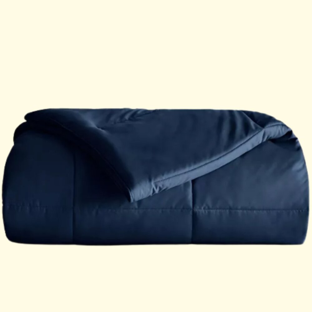 iEnjoy Home All Season Down Alternative Comforter – Full/Queen – Navy - Picture 3 of 3